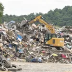 Mountains of Flood Debris